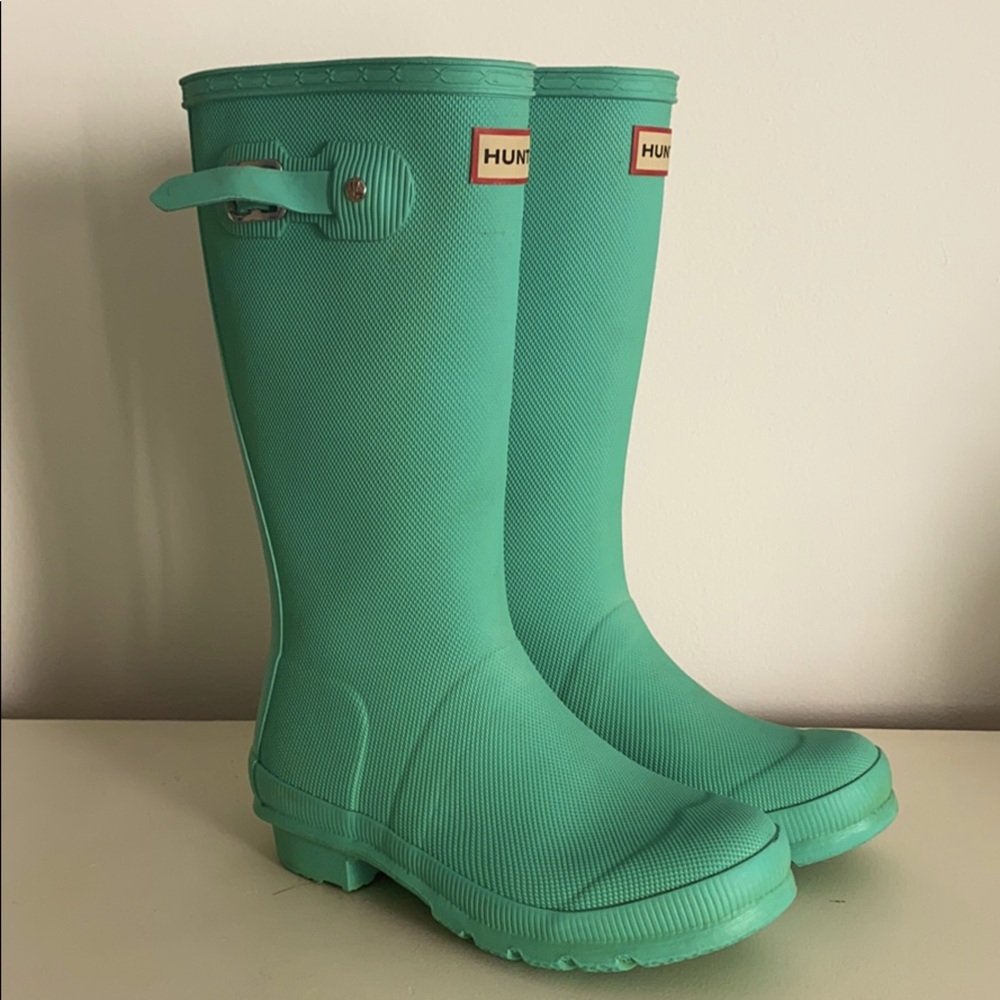 Hunter Kids green boots